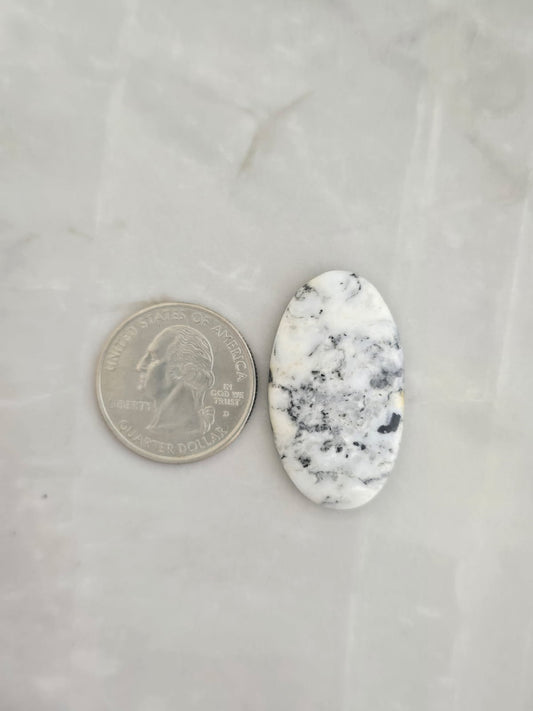 White Buffalo Turquoise Cabochon