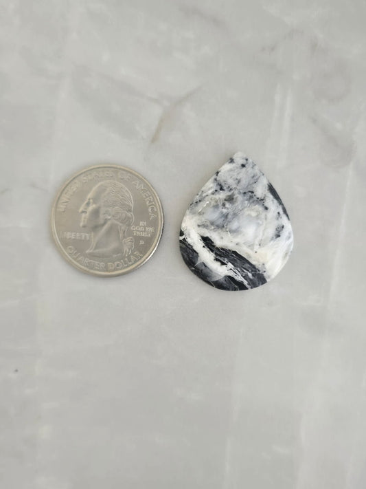 White Buffalo Turquoise Cabochon