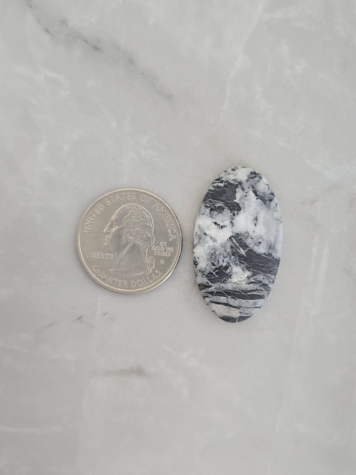 White Buffalo Turquoise Cabochon