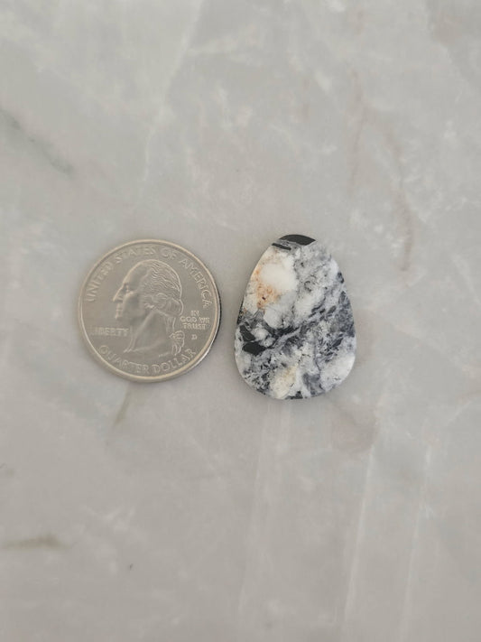 White Buffalo Turquoise Cabochon