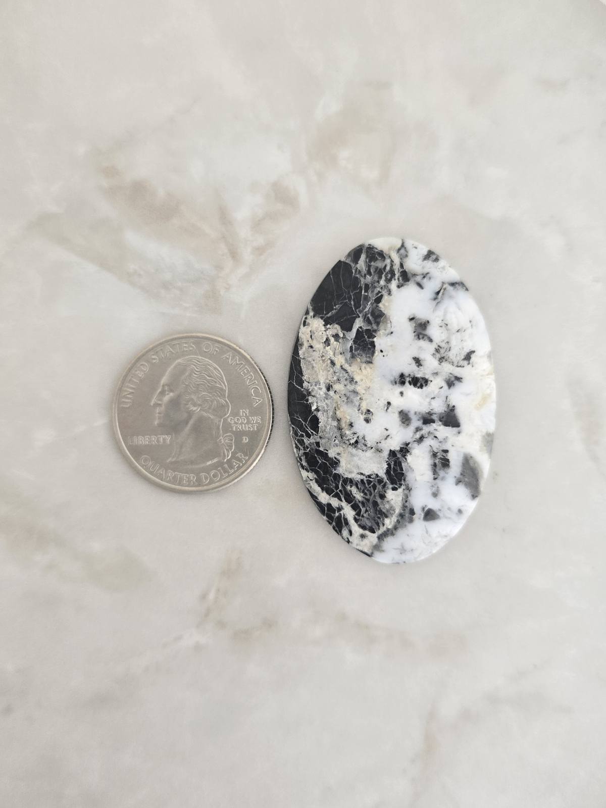 White Buffalo Turquoise Cabochon
