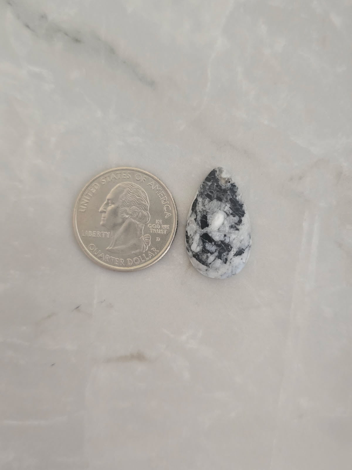 White Buffalo Turquoise Cabochon