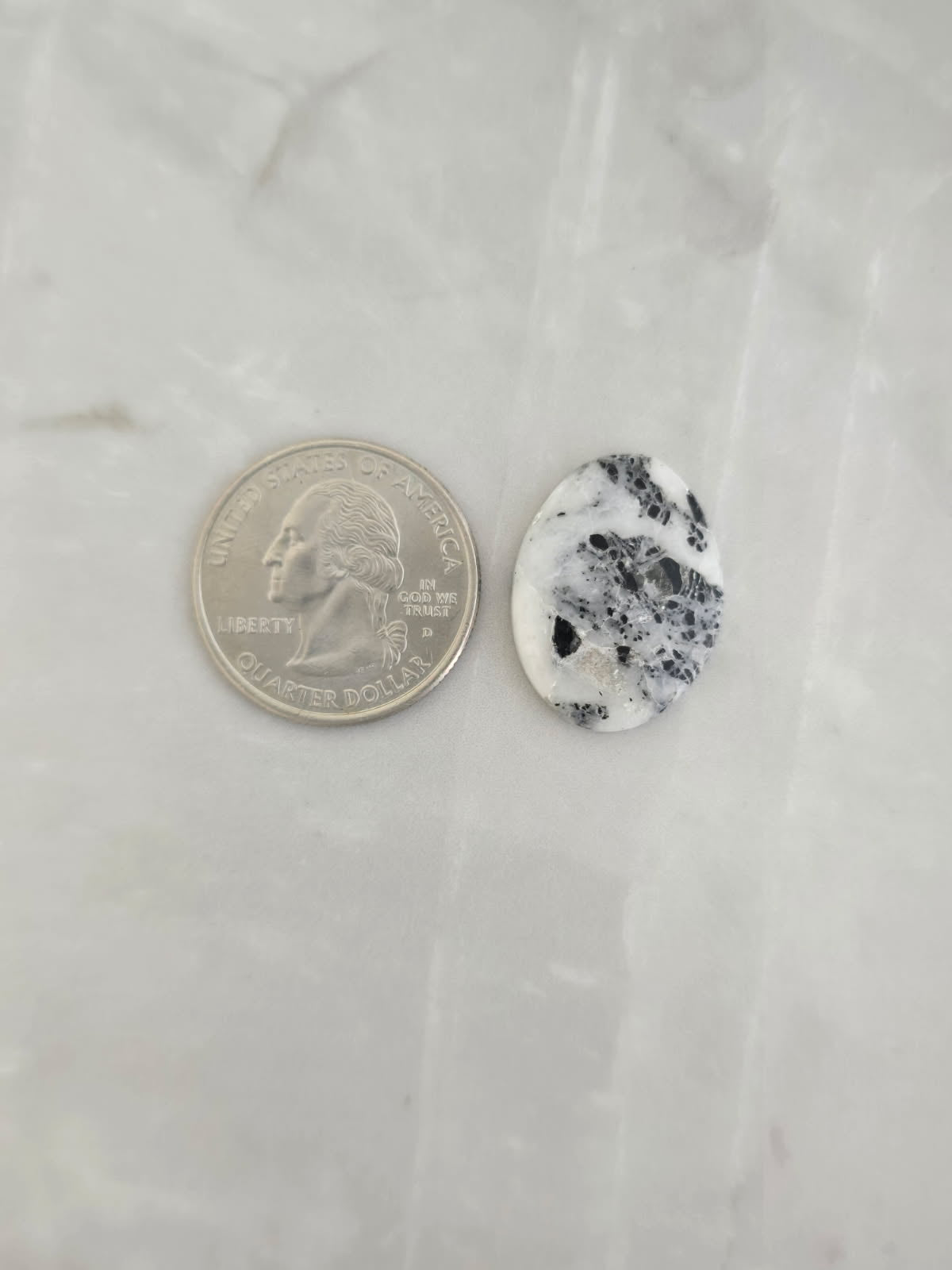 White Buffalo Turquoise Cabochon