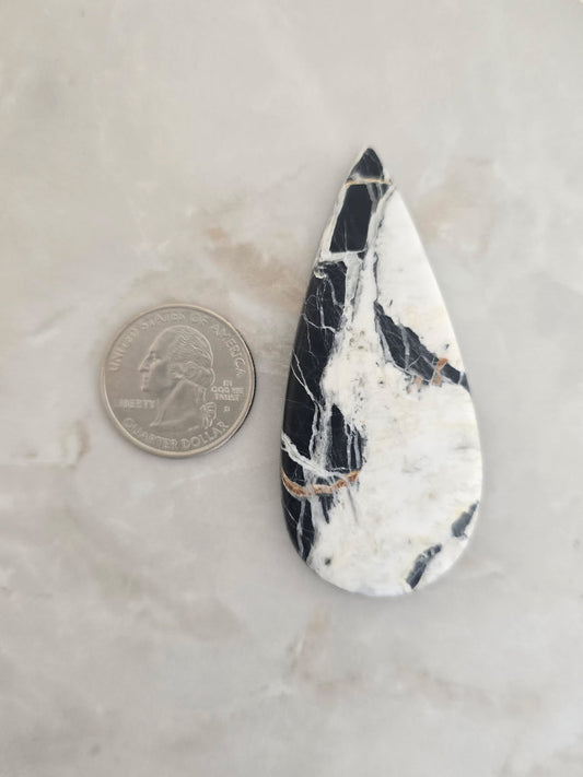 White Buffalo Turquoise Cabochon