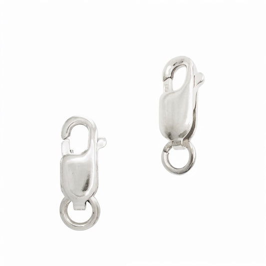 Rectangular Lobster Claw Clasp 9mm Sterling Silver
