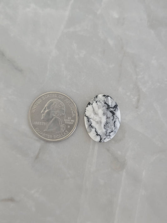 White Buffalo Turquoise Cabochon