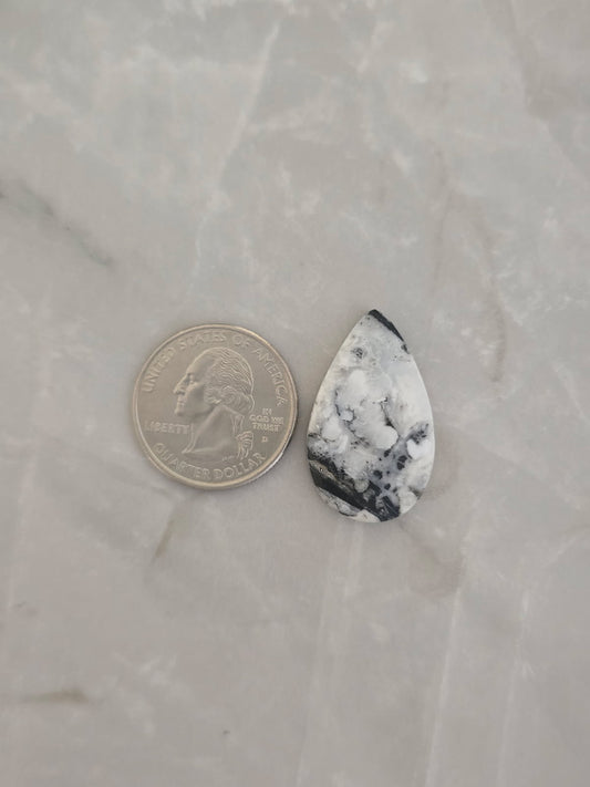 White Buffalo Turquoise Cabochon