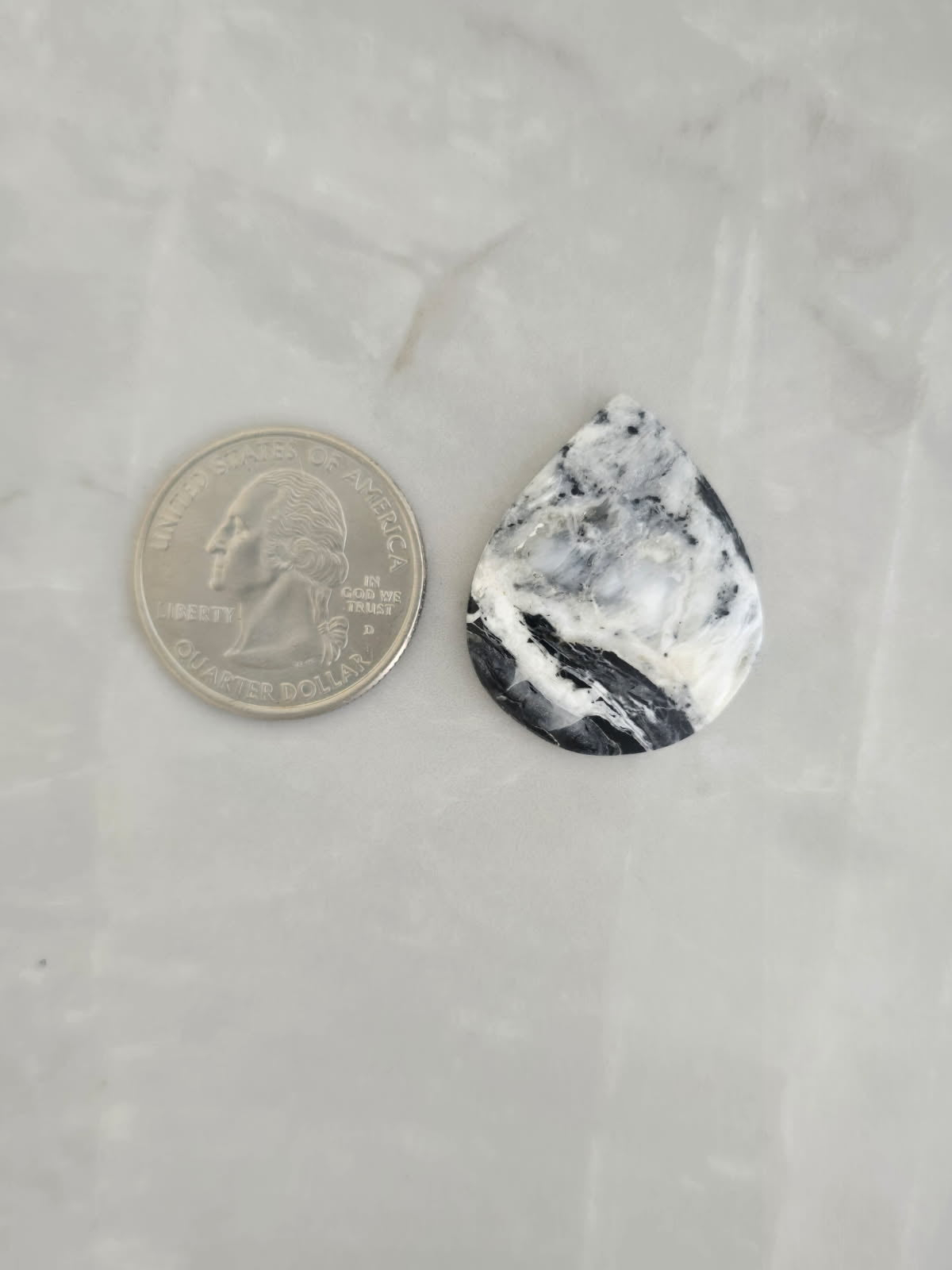 White Buffalo Turquoise Cabochon
