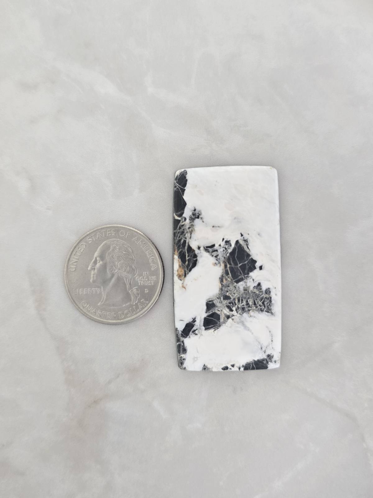 White Buffalo Turquoise Cabochon