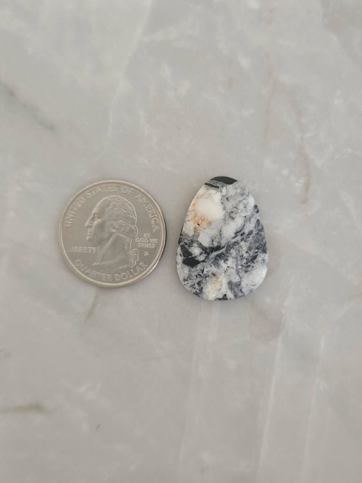 White Buffalo Turquoise Cabochon