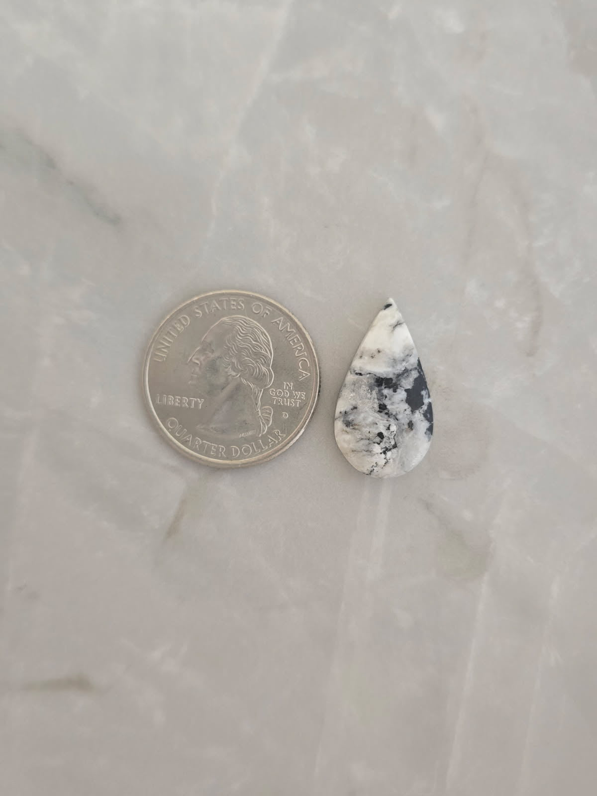 White Buffalo Turquoise Cabochon