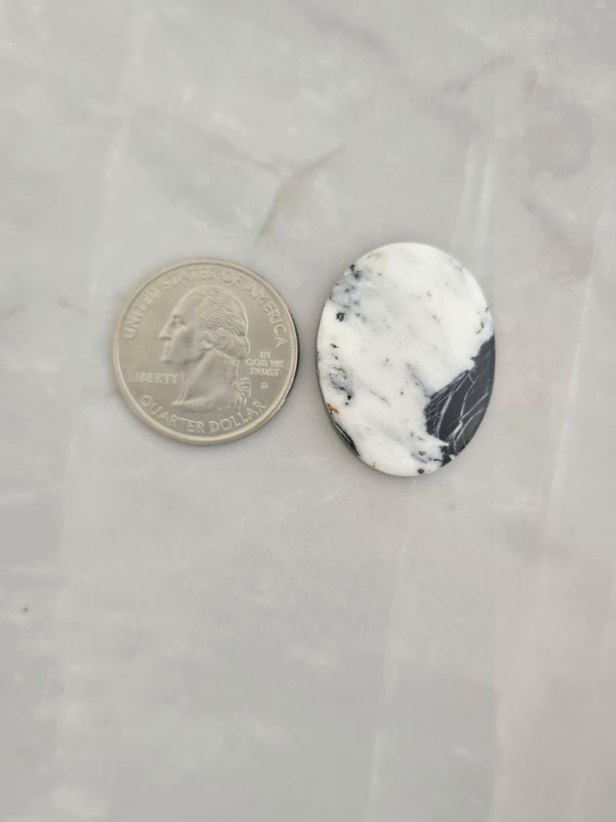 White Buffalo Turquoise Cabochon