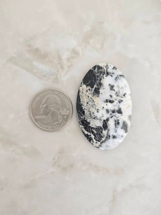 White Buffalo Turquoise Cabochon