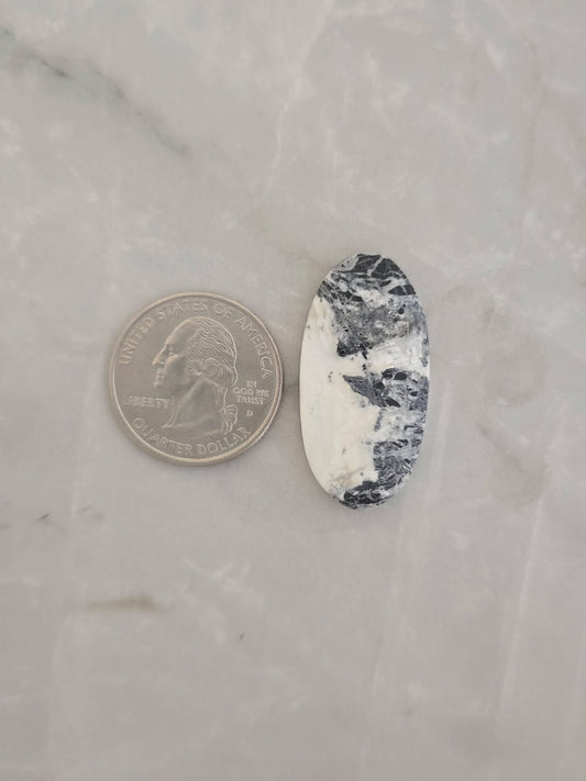 White Buffalo Turquoise Cabochon